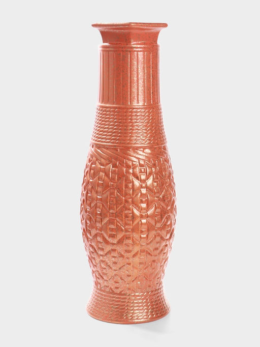 Ваза напольная «Боно», талия, 59×16.5 см, керамика, оранжевая