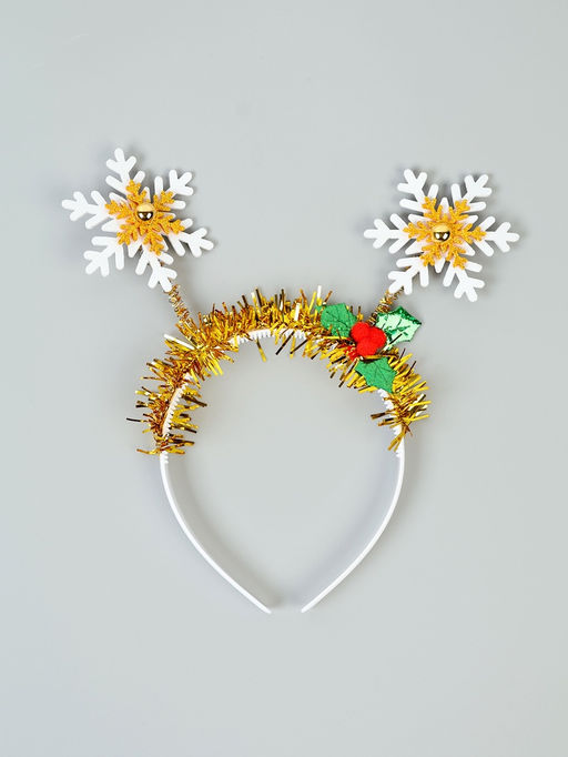 Карнавальный ободок новогодний Снежинка