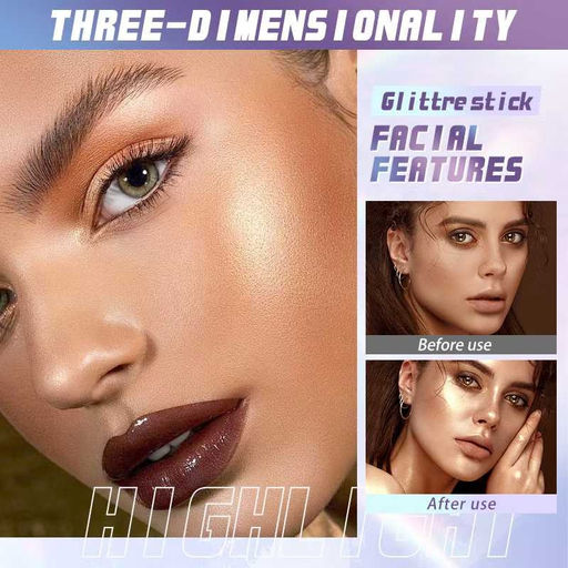 SADOER ?Хайлайтер-стик для сияющего покрытия 3D Contour Highlighter, тон 02
