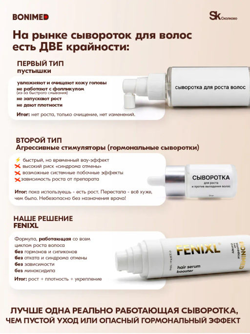 Сыворотка от выпадения и для роста волос FENIXL Boni-0131 - Bonimed фото 4