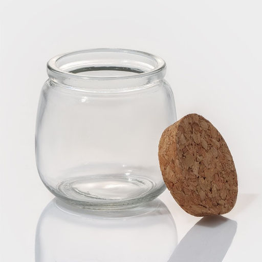 Набор баночек для специй Доляна «Парфе», 200 мл, 7.3×7.2 см, с пробковой крышкой, 12 шт., стекло