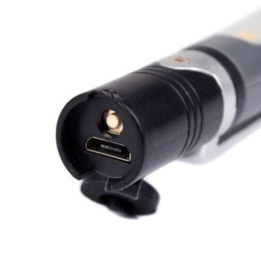 Фонарь универсальный COMIRON PEN GREY корпус: жёсткий ABS, IPX5; свет: 1 XPG, 100lm, 5COB; аккум: 260 mAh, USB; серый /уп 60/ - ГалеонТрейд фото 3