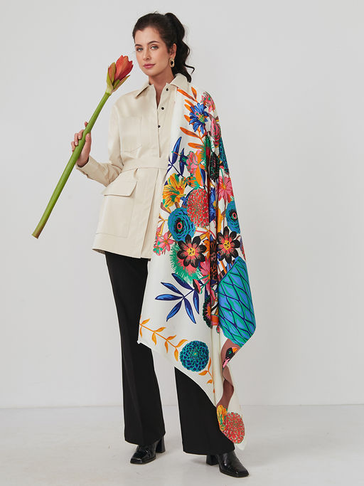 Большой, мягкий, тонкий и очень нежный двусторонний платок - Tantino фото 3