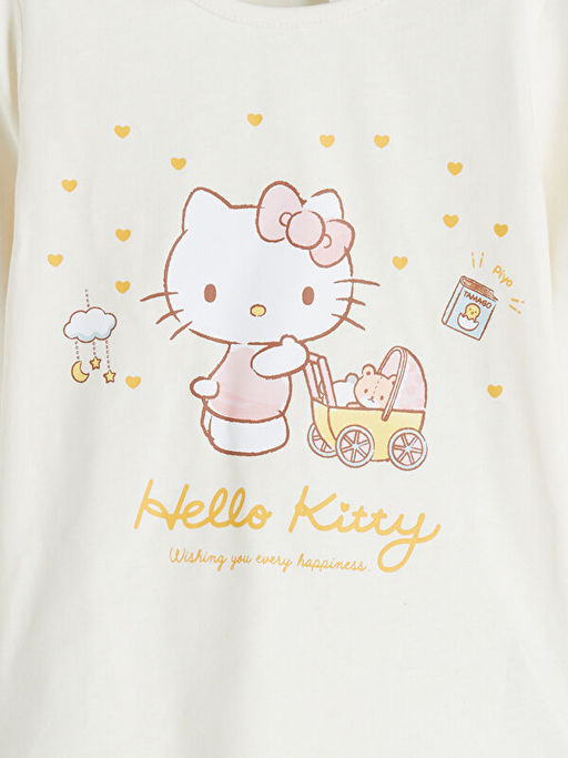 Hello Kitty Bask?l? K?z ?ocuk Pijama Tak?m