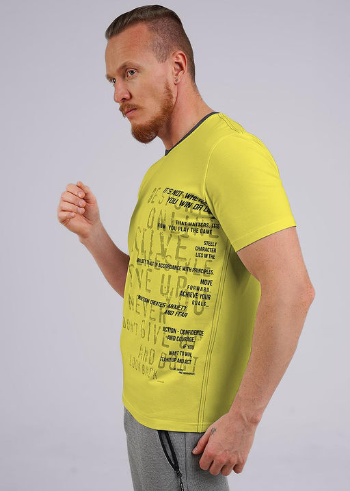 CLE Футболка муж. 542313/05гт_п т.жёлтый - Clever wear фото 3