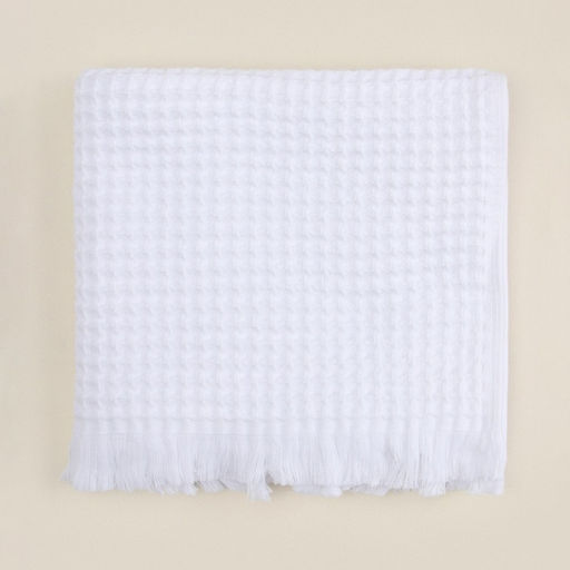 Полотенце вафельное SL HOME: Boho «Блан де Блан» 90×150 см, хлопок 100%, белое
