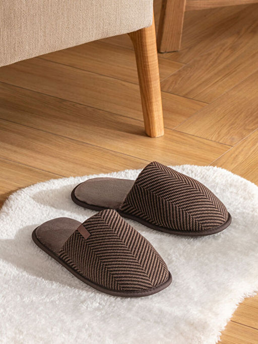 ?n? Kapal? ?izgili Erkek Ev Terli?i