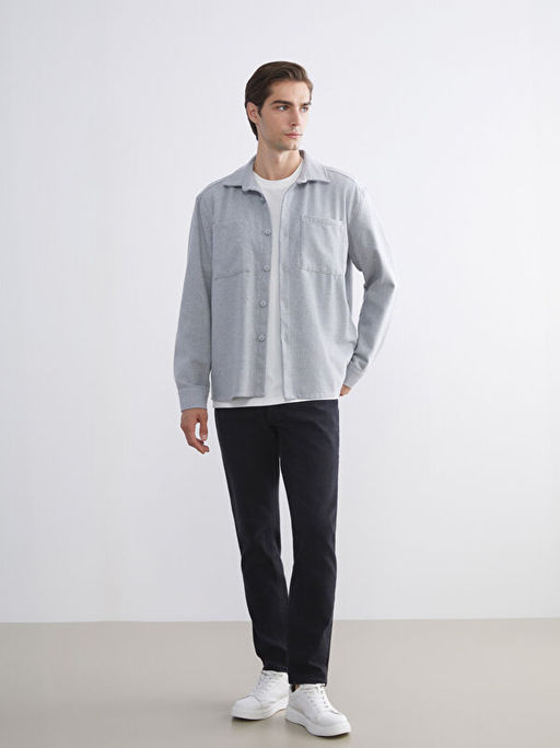 Cep Detayl? Uzun Kollu G?mlek