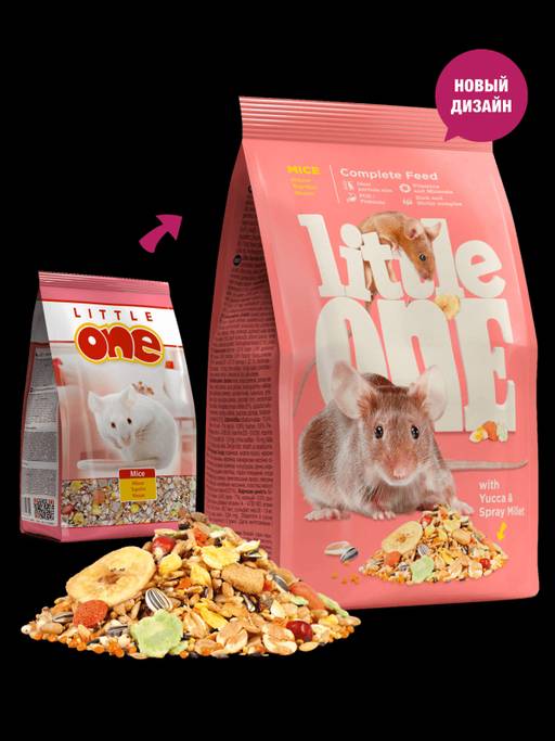 Little One. Корм для мышек. 400 г. 31060  фото 3
