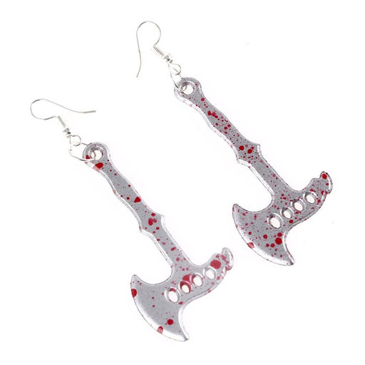 Карнавальные сережки Топор, цвета МИКС - Simaland фото 2