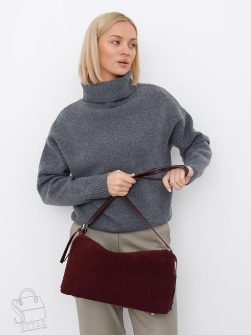 Сумка женская кожаная 6060L angola red Polina&Eiterou