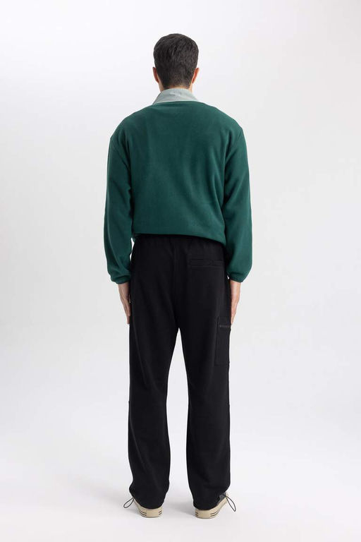 Широкие спортивные штаны оверсайз Discovery Channel с грузовым карманом - Defacto фото 10