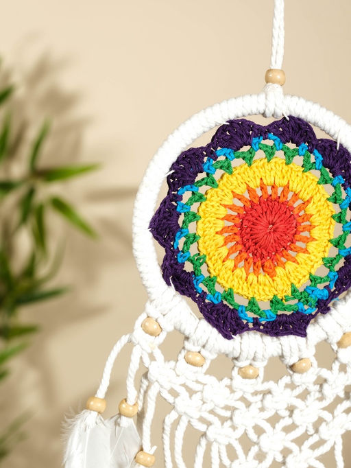 Ловец снов «Разноцветный цветок», 12×50 см