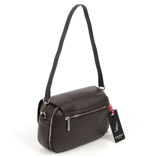 Женская кожаная сумка Sergio Valentini SV-SZ7361 Д.Браун  фото 3