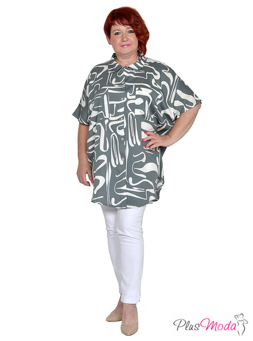 Рубашка Модель №1979 размеры 44-84 - Plusmoda фото 8