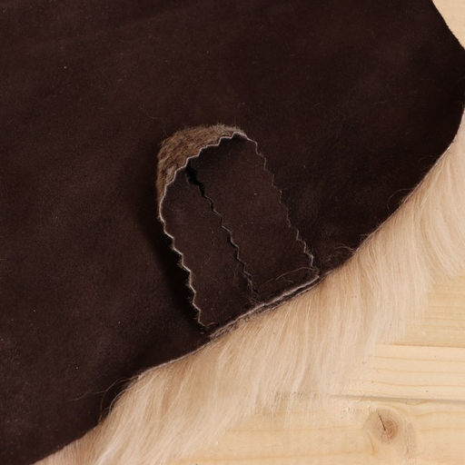 Коврик для бани с овчиной, коричневый 40х30 см - Simaland фото 2