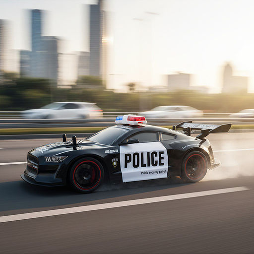 Машина "Полицейский шторм" р/у, 27 MHz. в коробке