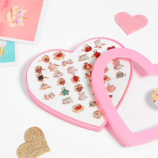 Цена за 36 шт. Кольцо Выбражулька «Рельеф», форма МИКС, фасовка 36 шт., цветное, безразмерное