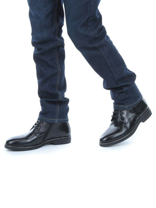 01-H9029-B45-SW3 BLACK Ботинки демисезонные мужские (натуральная кожа) - Фабричный китай фото 15