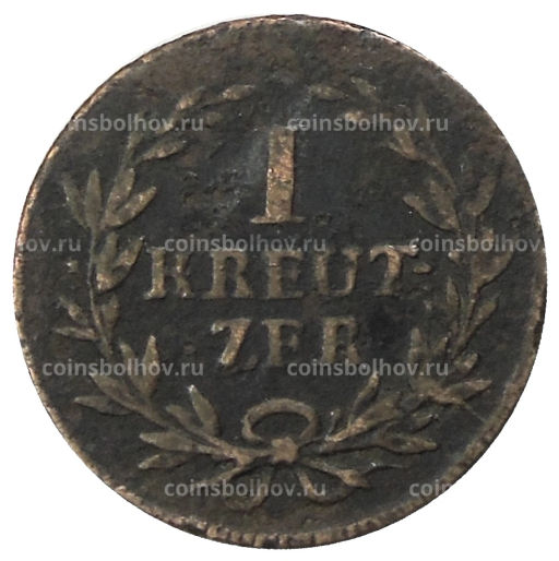 1 крейцер 1816 года Германские государства Баден