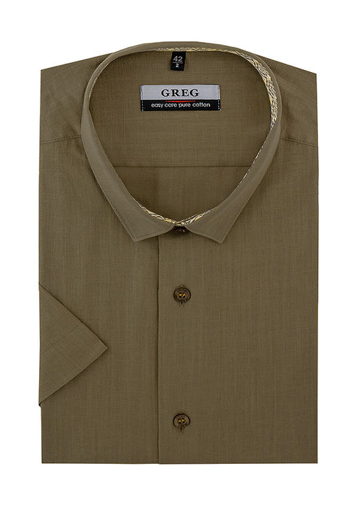 Сорочка мужская короткий рукав GREG 430/101/FLAM/Z/1_GB  фото 2