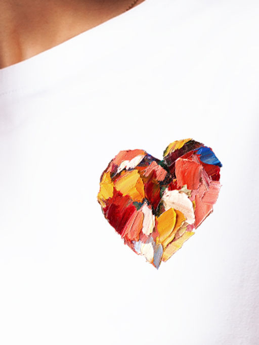 VILATTE / Футболка из премиального хлопка с фактурным принтом  фото 3