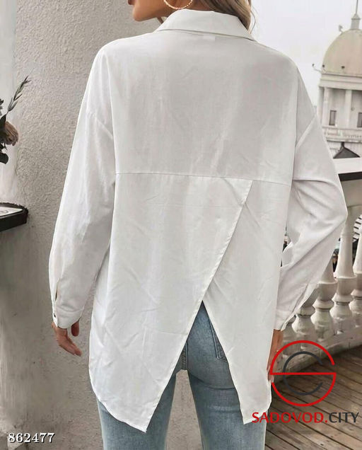 Рубашка женская однотонная - Fiona фото 4