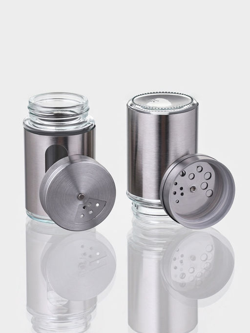 Набор для специй "Стиль" 2 шт, на подставке, 130 мл