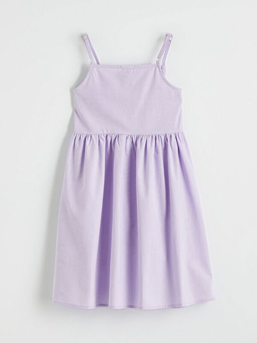 Kare Yaka K?z ?ocuk Elbise