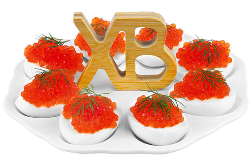 Тарелка д/фарш. яиц 21*21*10,5 см ХВ + 2 дер. ручки - Elan gallery фото 19