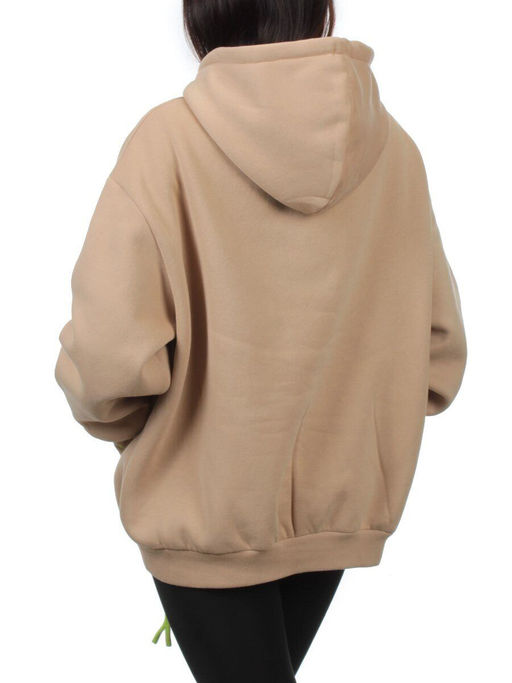 2616 BEIGE Толстовка женская (85% хлопок, 10% полиэстер, 5% спандекс) - Fashion фото 6