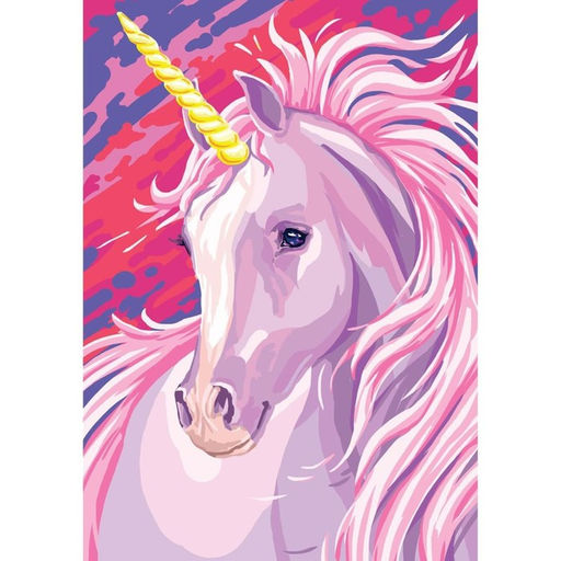 Алмазная мозаика с частичным заполнением на холсте «Единорог», 15×21 см