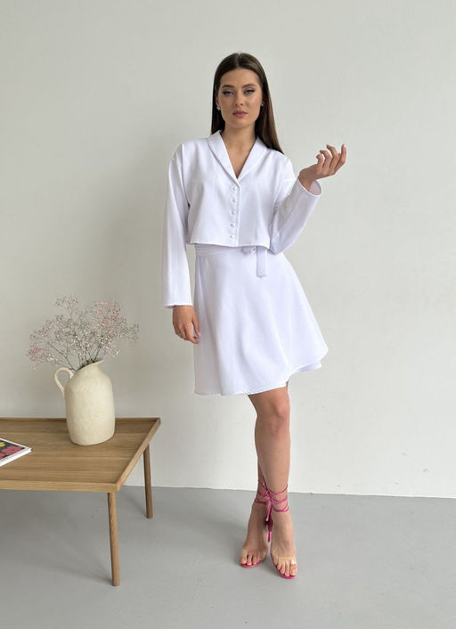 Жакет AURA 2102-170 белый  фото 4