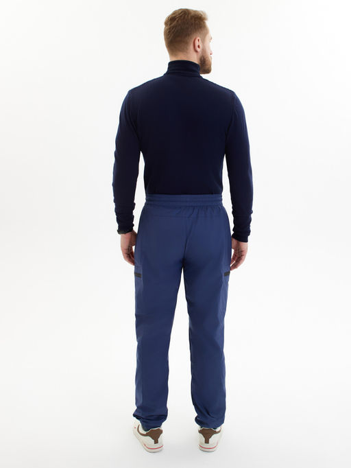 Брюки утепленный мужской зимние спортивные синего цвета 21135S - Colannia фото 5