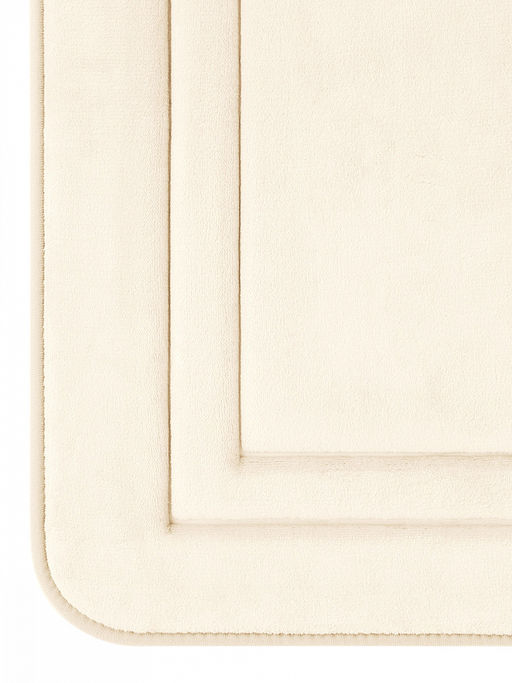 Коврик для ванной 55x80 молочный полиэстер 100%