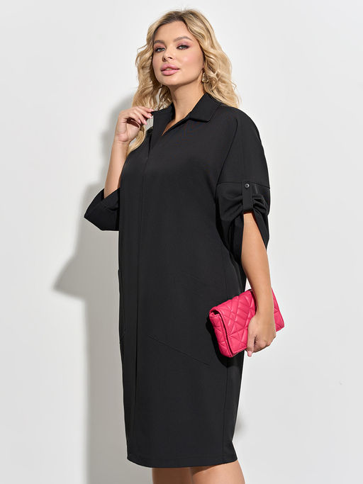 Платье 0297-1п_У черный матовый - Dora фото 5