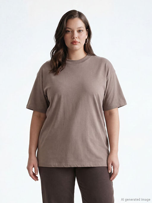 Bisiklet Yaka Kad?n Ti??rt