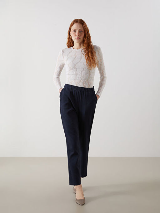 Beli Lastikli Kad?n Pantolon