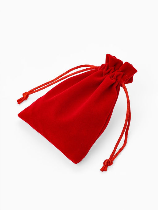Набор мешочков бархатных 50 шт. «Классика» 9×12 см, красный