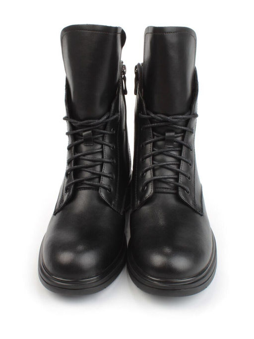 04-M3-830 BLACK Ботинки зимние женские (натуральная кожа, натуральный мех)