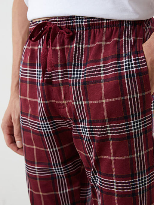 Standart Kal?p Ekose Erkek Pijama Alt