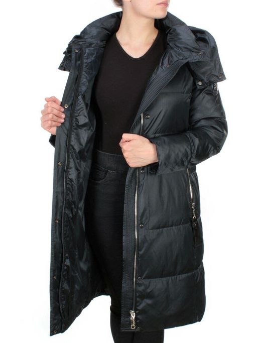9110 INK BLUE Пальто зимнее женское FLOWERROVE (200 гр. холлофайбера) - Fashion фото 9