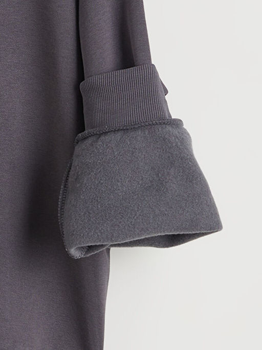 Kuromi Bask?l? K?z ?ocuk Kal?n Sweatshirt