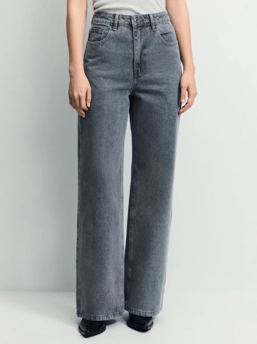 Джинсы wide leg с высокой посадкой / Zarina  фото 2