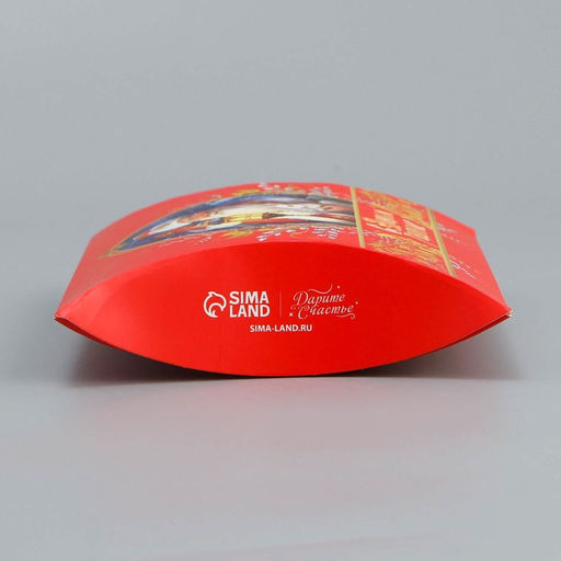 Цена за 5 шт. Коробка подарочная новогодняя складная «С Новым годом», 19×14×4 см