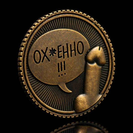 Цена за 2 шт. Монета выбора сувенир 18+ «Всё ху*ня - Ох*енно», d=2.5 см