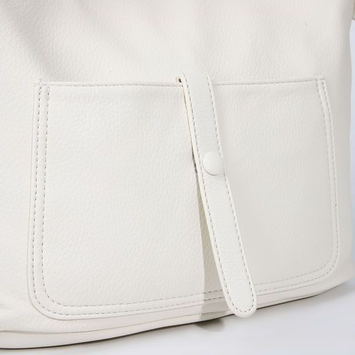 Сумка-тоут на молнии, 2 наружных кармана, цвет белый - Simaland фото 4