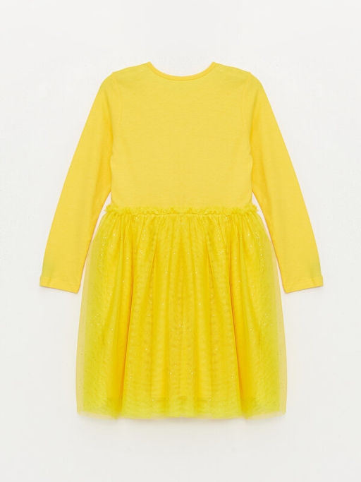 Bisiklet Yaka Uzun Kollu K?z ?ocuk Elbise - Waikiki фото 2