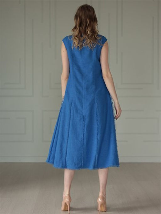 Платье льносодержащая ткань - Волтри фото 6