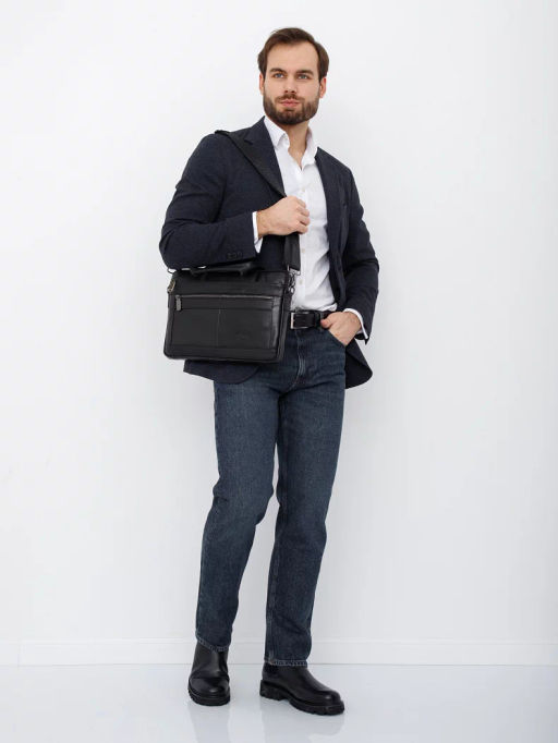 Портфель 33772Z black Zinimsk
